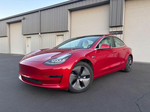 Red Multi-Coat 2020 Tesla Model 3 Long Range