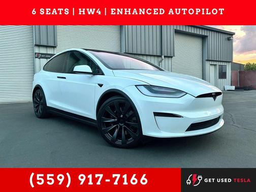 Pearl White Multi-Coat 2023 Tesla Model X Standard Range