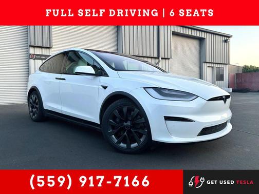 Pearl White Multi-Coat 2022 Tesla Model X Dual Motor All-Wheel Drive