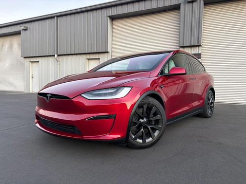 Red 2023 Tesla Model X Standard Sport Utility 4D