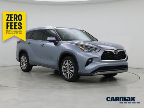 Blue 2022 Toyota Highlander Platinum