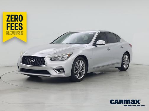 Silver 2018 INFINITI Q50 Luxe
