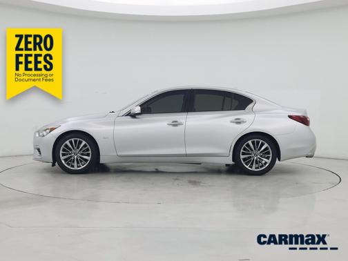 Silver 2018 INFINITI Q50 Luxe