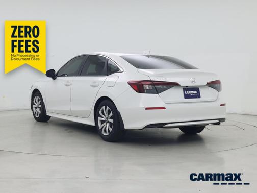 White 2025 Honda Civic LX
