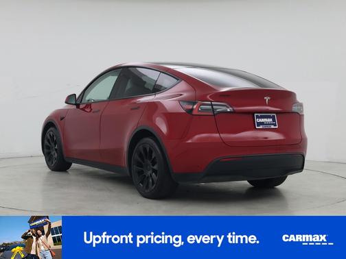 Red 2021 Tesla Model Y Standard Range