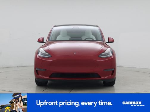 Red 2021 Tesla Model Y Standard Range