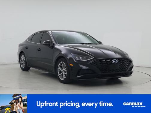 Black 2021 Hyundai SONATA SEL