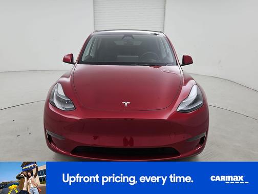 Red 2024 Tesla Model Y Long Range