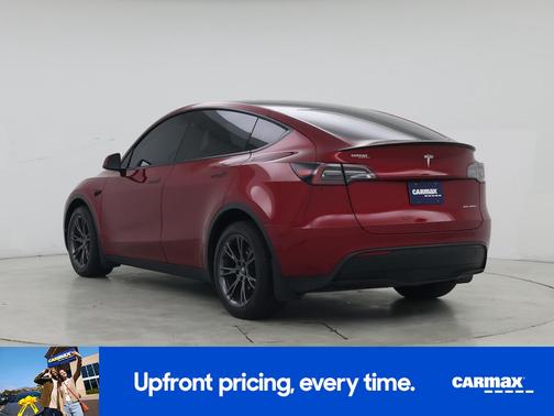 Red 2025 Tesla Model Y Long Range