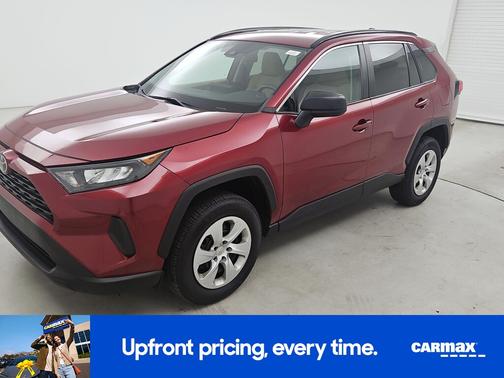 Red 2019 Toyota RAV4 LE