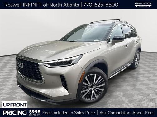 Warm Titanium / Black Obsidian 2025 INFINITI QX60 AUTOGRAPH