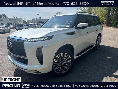 Radiant White 2025 INFINITI QX80 SENSORY