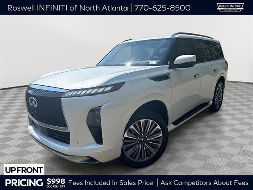 Radiant White 2025 INFINITI QX80 SENSORY