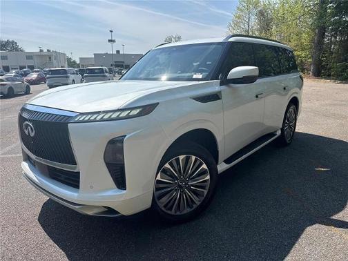 Radiant White 2025 INFINITI QX80 SENSORY