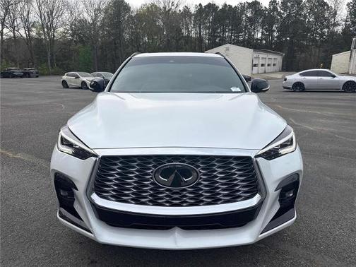 Radiant White 2025 INFINITI QX55 ESSENTIAL