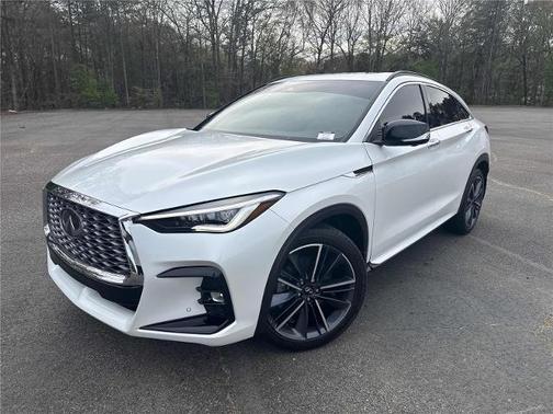 Radiant White 2025 INFINITI QX55 ESSENTIAL