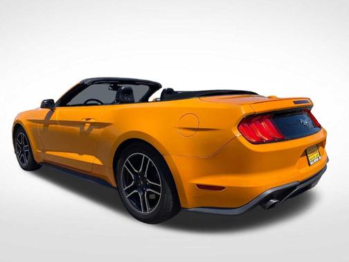 Orange 2018 Ford Mustang EcoBoost Premium
