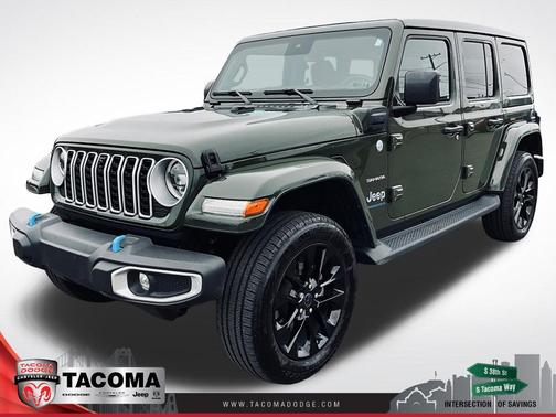 Sarge Green Clearcoat 2024 Jeep Wrangler 4xe Sahara