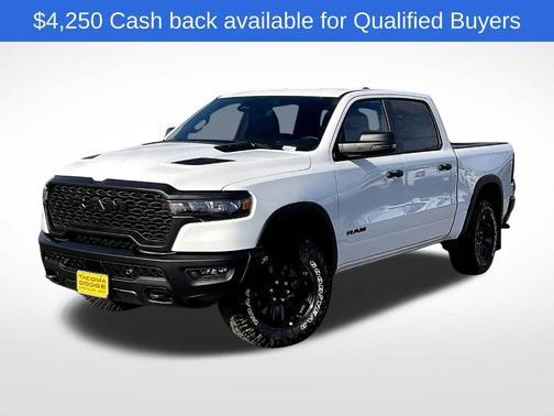 Bright White Clearcoat 2026 RAM 1500 Rebel