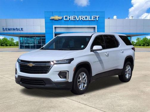 Summit White 2023 Chevrolet Traverse LS