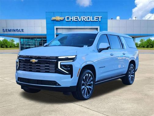 Polar White Tricoat 2026 Chevrolet Suburban High Country, RWD SUV