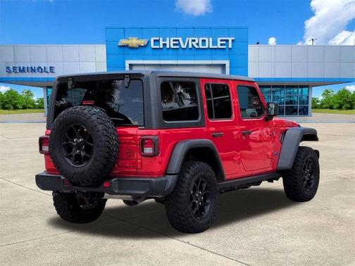 Firecracker Red Clearcoat 2025 Jeep Wrangler 4xe Willys