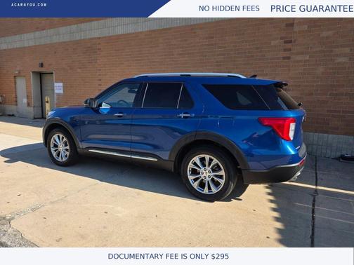 Blue 2021 Ford Explorer Limited