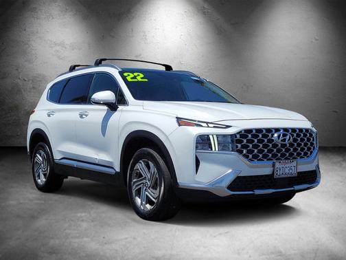 White 2022 Hyundai SANTA FE SEL
