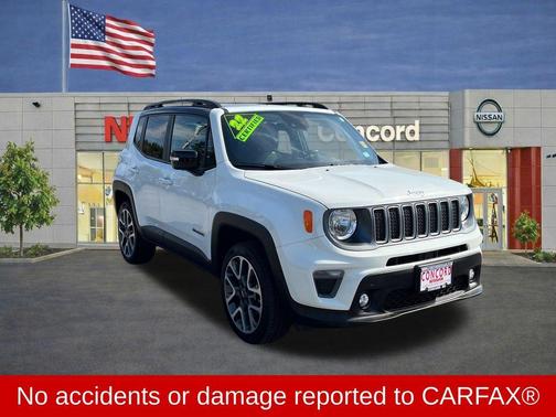 Alpine White Clearcoat 2022 Jeep Renegade Limited
