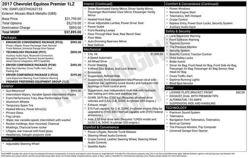 Mosaic Black Metallic 2017 Chevrolet Equinox Premier