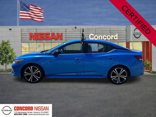 Electric Blue Metallic 2021 Nissan Sentra SR