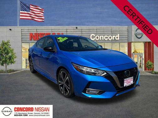 Electric Blue Metallic 2021 Nissan Sentra SR