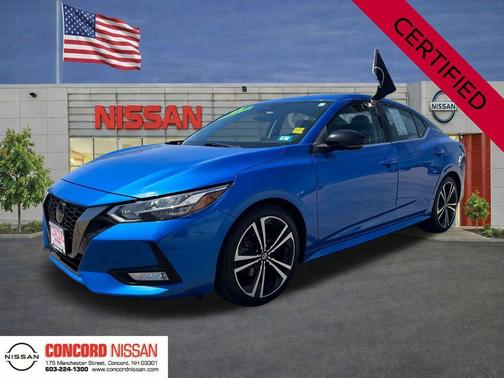 Electric Blue Metallic 2021 Nissan Sentra SR