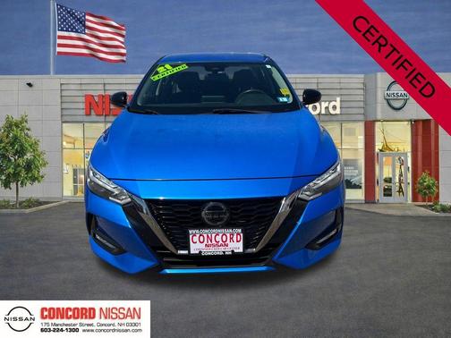 Electric Blue Metallic 2021 Nissan Sentra SR