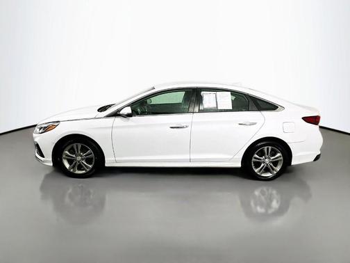 Quartz White 2019 Hyundai SONATA SEL