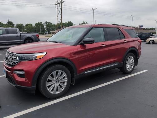 Red Metallic 2023 Ford Explorer Limited