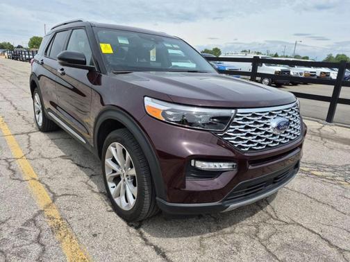 Red Metallic 2023 Ford Explorer Platinum