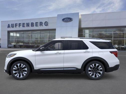 White Metallic 2026 Ford Explorer Platinum