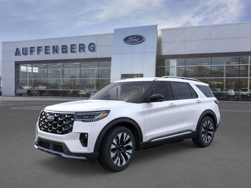 White Metallic 2026 Ford Explorer Platinum
