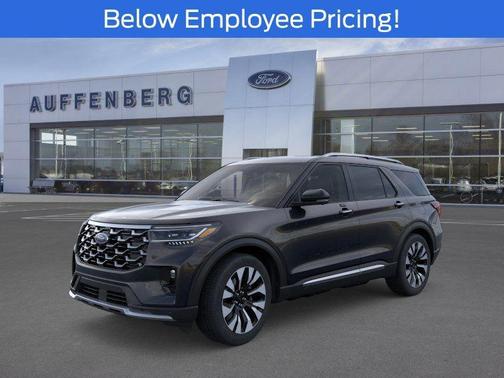 Black Metallic 2026 Ford Explorer Platinum