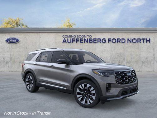 Gray Metallic 2026 Ford Explorer Platinum