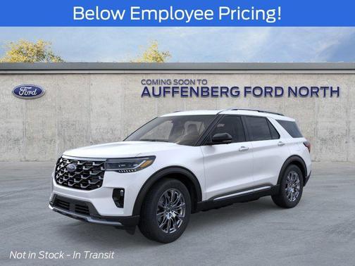 White 2026 Ford Explorer Platinum