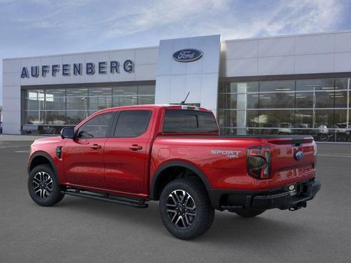 Red Metallic 2026 Ford Ranger Lariat