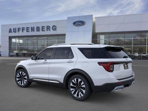 Space White Metallic 2026 Ford Explorer Platinum