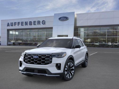 Space White Metallic 2026 Ford Explorer Platinum