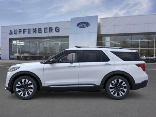 Space White Metallic 2026 Ford Explorer Platinum