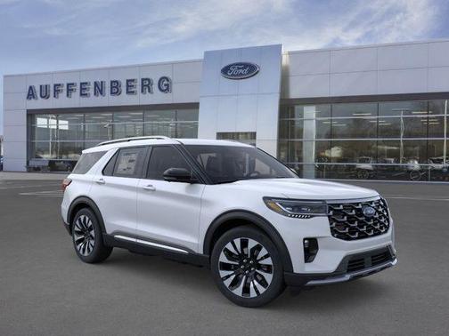 White 2026 Ford Explorer Platinum