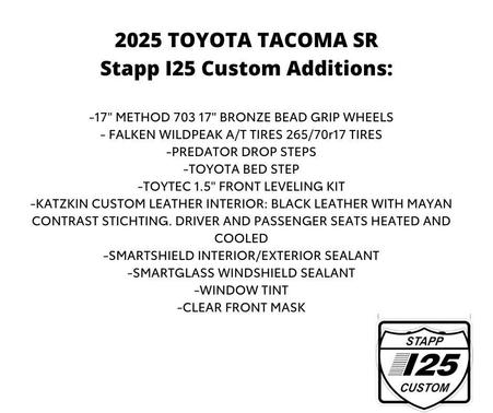 2025 Toyota Tacoma SR