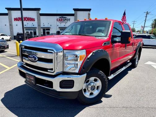 Red 2012 Ford F-250 XLT