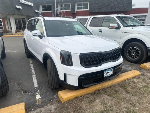 Glacial White Pearl 2025 Kia Telluride EX X-Line